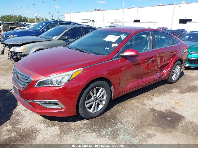 2015 HYUNDAI SONATA 2.4L SE - 5NPE24AF2FH122168