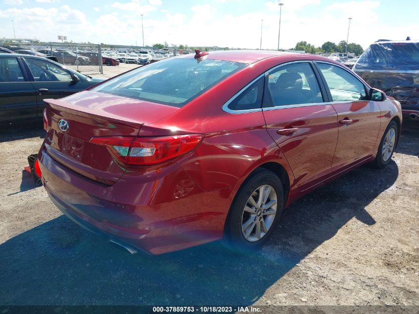 2015 HYUNDAI SONATA 2.4L SE - 5NPE24AF2FH122168