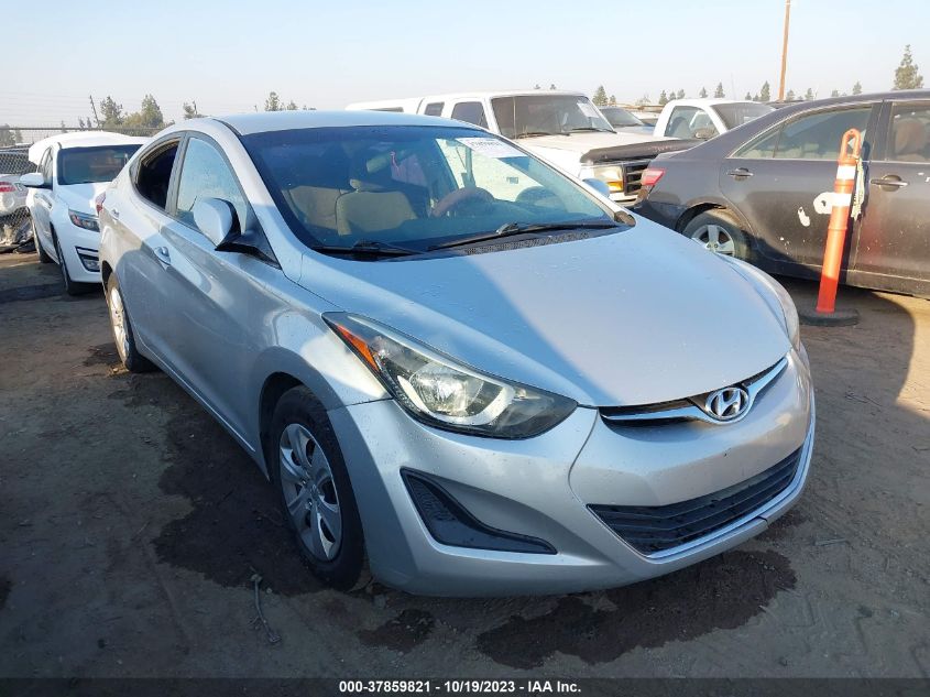 2016 HYUNDAI ELANTRA SE - 5NPDH4AE3GH708574