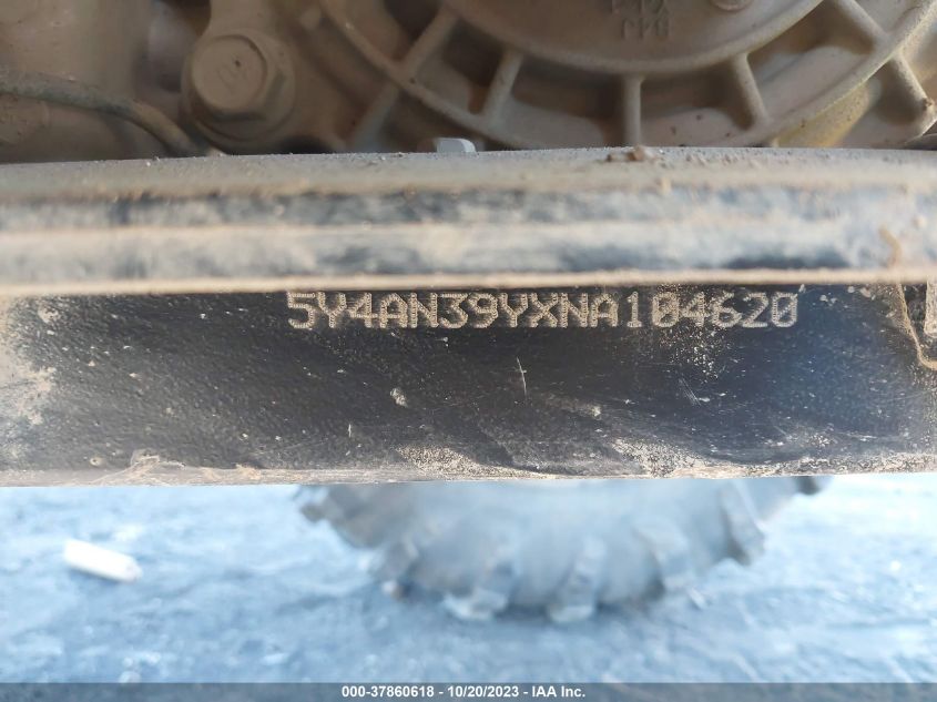 2022 YAMAHA YXE1000 5Y4AN39YXNA104620