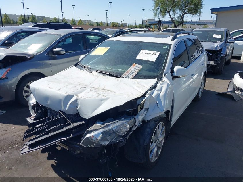 2014 VOLKSWAGEN JETTA SPORTWAGEN TDI W/SUNROOF - 3VWML7AJ4EM626192