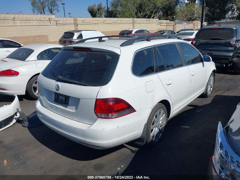 2014 VOLKSWAGEN JETTA SPORTWAGEN TDI W/SUNROOF - 3VWML7AJ4EM626192