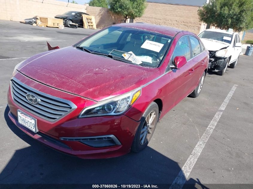 2015 HYUNDAI SONATA 2.4L SE - 5NPE24AF1FH117513