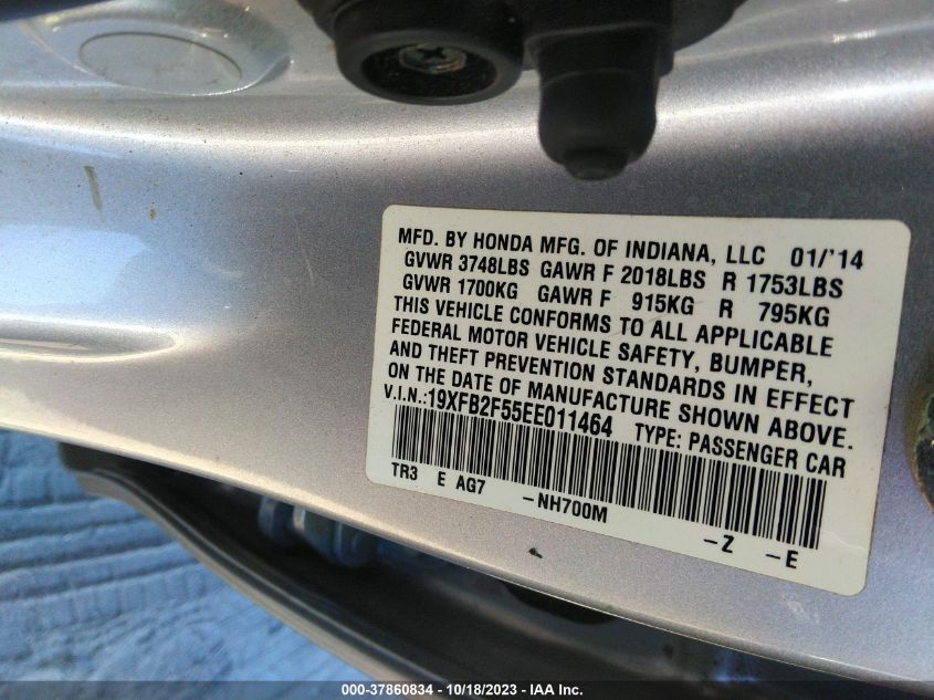 2014 HONDA CIVIC SEDAN LX - 19XFB2F55EE011464