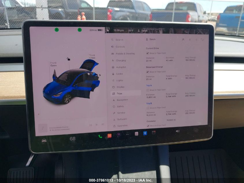 2022 TESLA MODEL Y LONG RANGE - 7SAYGDEE1NF393769