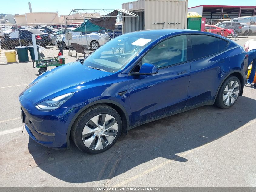 2022 TESLA MODEL Y LONG RANGE - 7SAYGDEE1NF393769