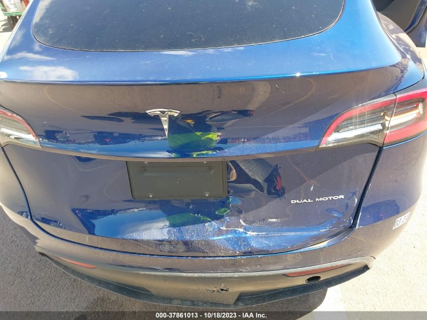 2022 TESLA MODEL Y LONG RANGE - 7SAYGDEE1NF393769