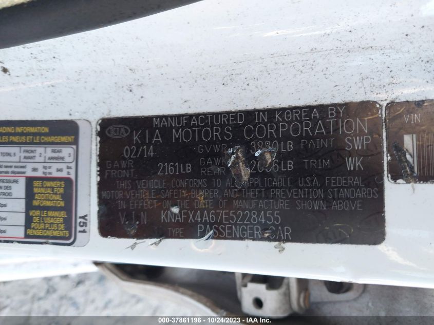2014 KIA FORTE LX - KNAFX4A67E5228455