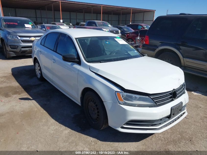 2015 VOLKSWAGEN JETTA SEDAN 2.0L S W/TECHNOLOGY - 3VW2K7AJ7FM305663