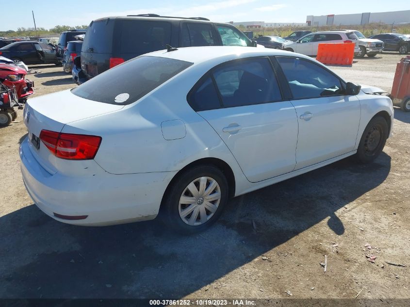 2015 VOLKSWAGEN JETTA SEDAN 2.0L S W/TECHNOLOGY - 3VW2K7AJ7FM305663