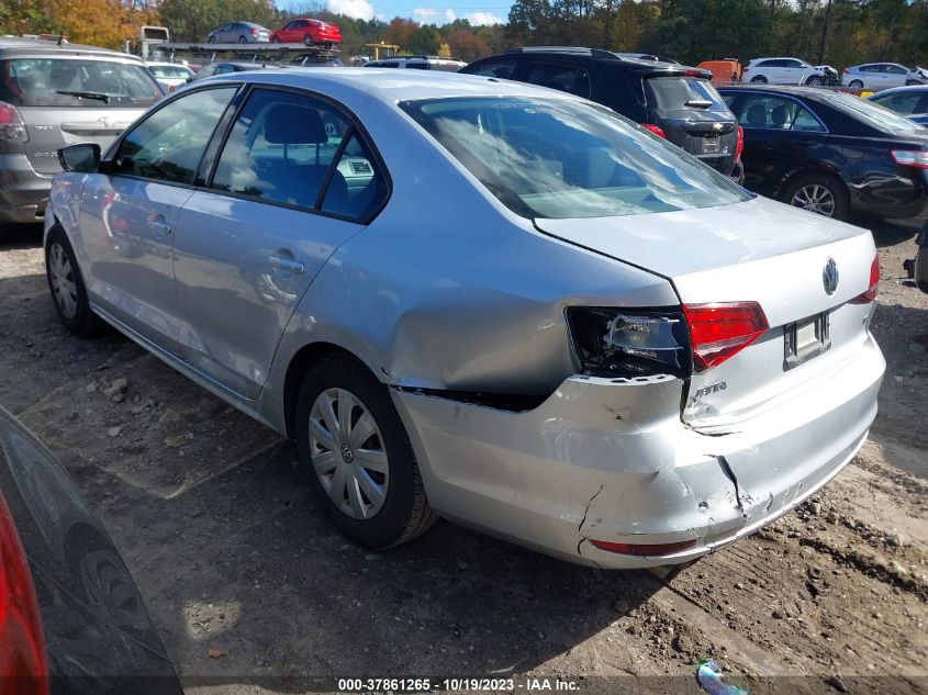 2016 VOLKSWAGEN JETTA SEDAN 1.4T S 3VW267AJ3GM314494