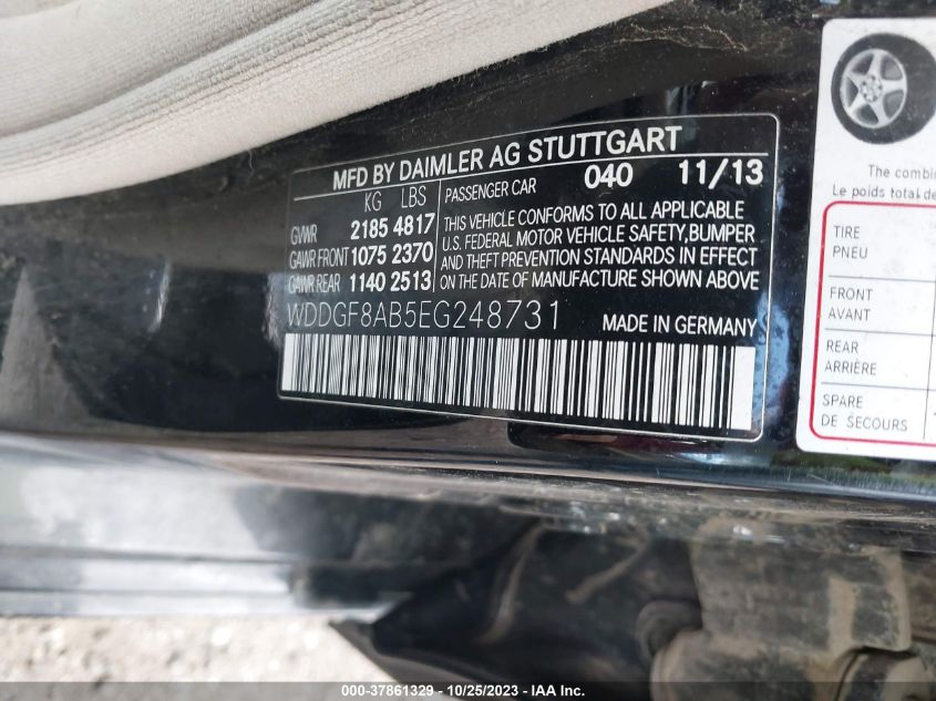 2014 MERCEDES-BENZ C 300 SPORT 4MATIC/LUXURY 4MATIC - WDDGF8AB5EG248731