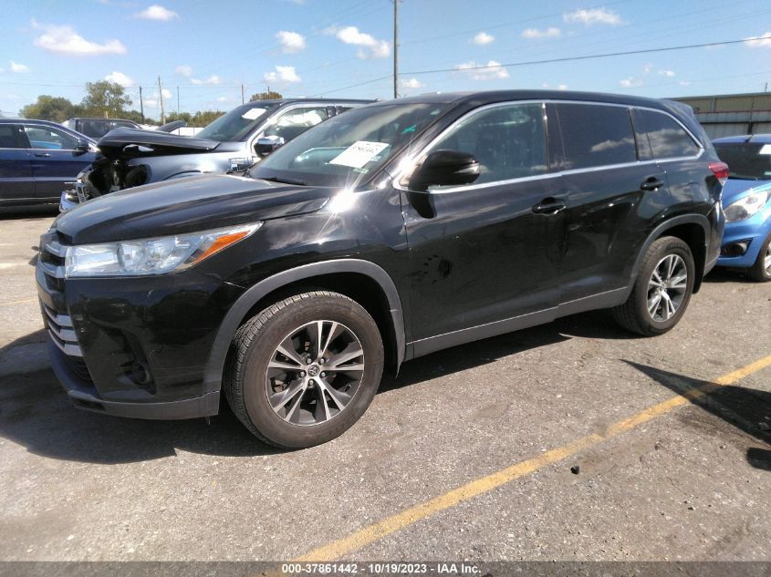 2019 TOYOTA HIGHLANDER LE - 5TDZARFH0KS044621