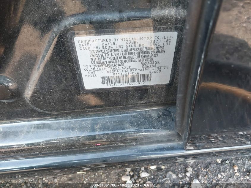 2015 NISSAN SENTRA SR/SL/S/SV/FE+ S - 3N1AB7AP5FL661430