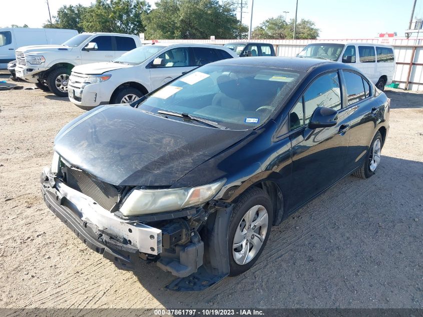 2013 HONDA CIVIC LX - 19XFB2F57DE228741