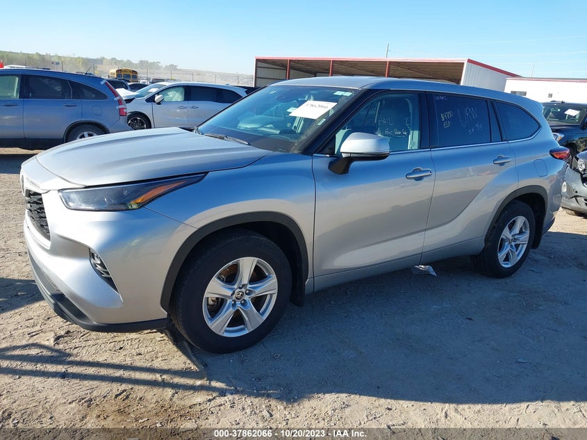 2022 TOYOTA HIGHLANDER LE VIN: 5TDBZRBH2NS218239