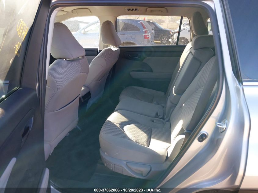VIN 5TDBZRBH2NS218239 2022 TOYOTA HIGHLANDER LE