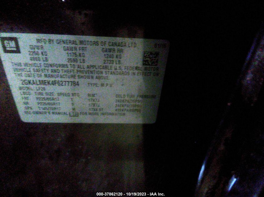 2015 GMC TERRAIN SLE - 2GKALMEK4F6277784