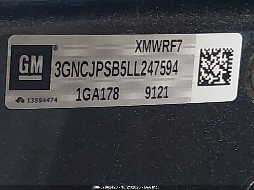 2020 CHEVROLET TRAX 1LT - 3GNCJPSB5LL247594