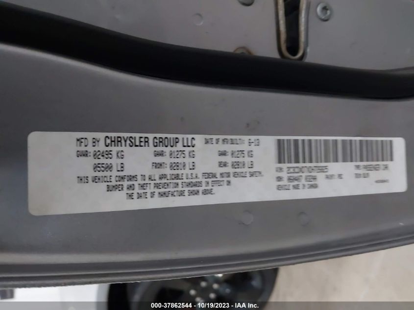 2013 DODGE CHARGER RT PLUS - 2C3CDXDTXDH726825