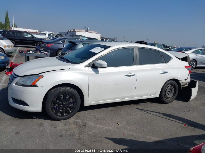 2013 NISSAN SENTRA S - 3N1AB7AP1DL767922