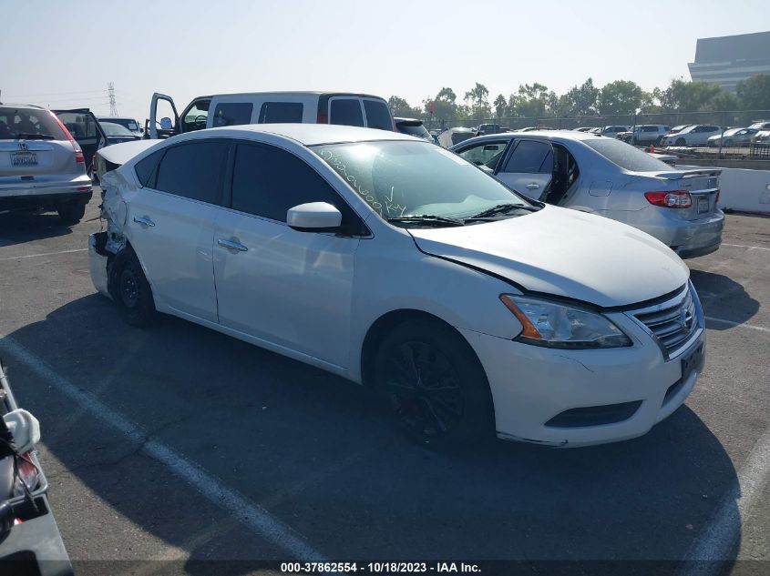 2013 NISSAN SENTRA S - 3N1AB7AP1DL767922