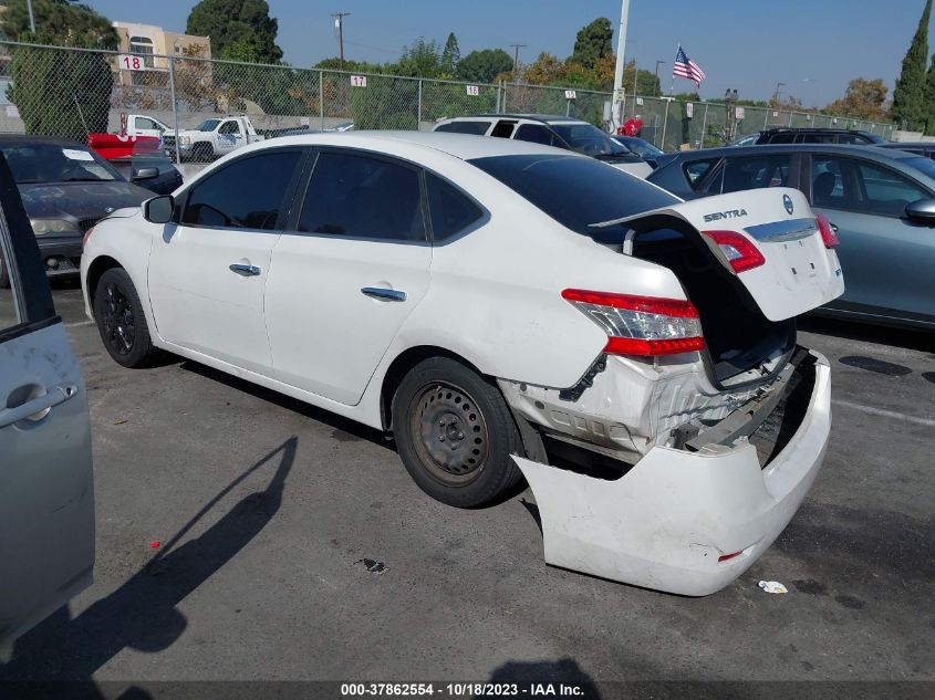 2013 NISSAN SENTRA S - 3N1AB7AP1DL767922