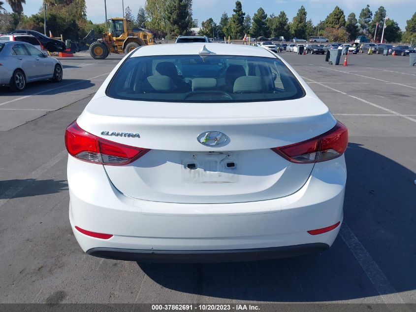 2016 HYUNDAI ELANTRA SE - 5NPDH4AE2GH724975