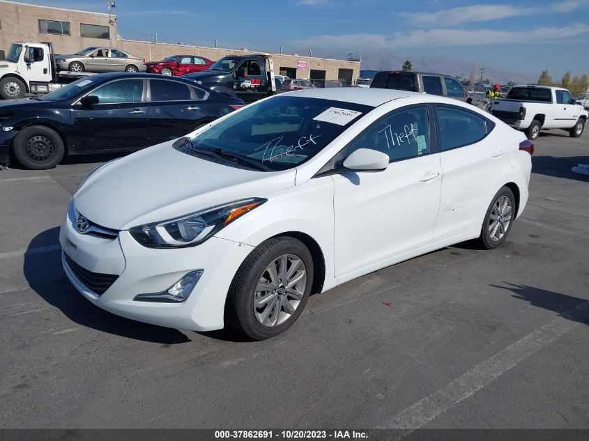 2016 HYUNDAI ELANTRA SE - 5NPDH4AE2GH724975