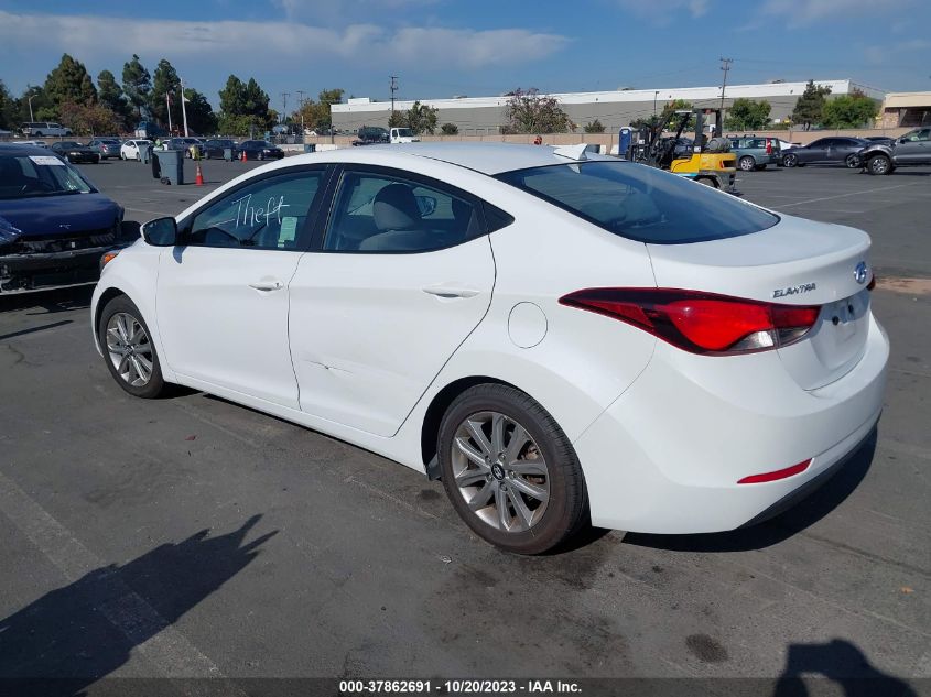 2016 HYUNDAI ELANTRA SE - 5NPDH4AE2GH724975