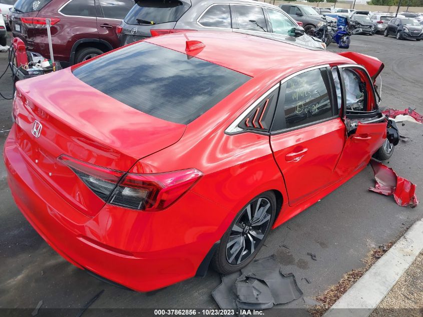 VIN 2HGFE1F75NH324796 2022 HONDA CIVIC SEDAN EX