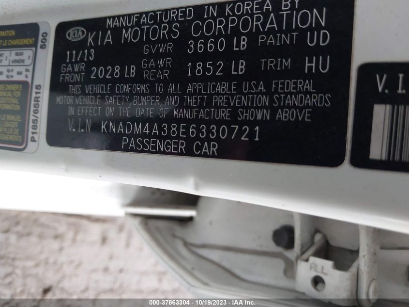 2014 KIA RIO LX - KNADM4A38E6330721