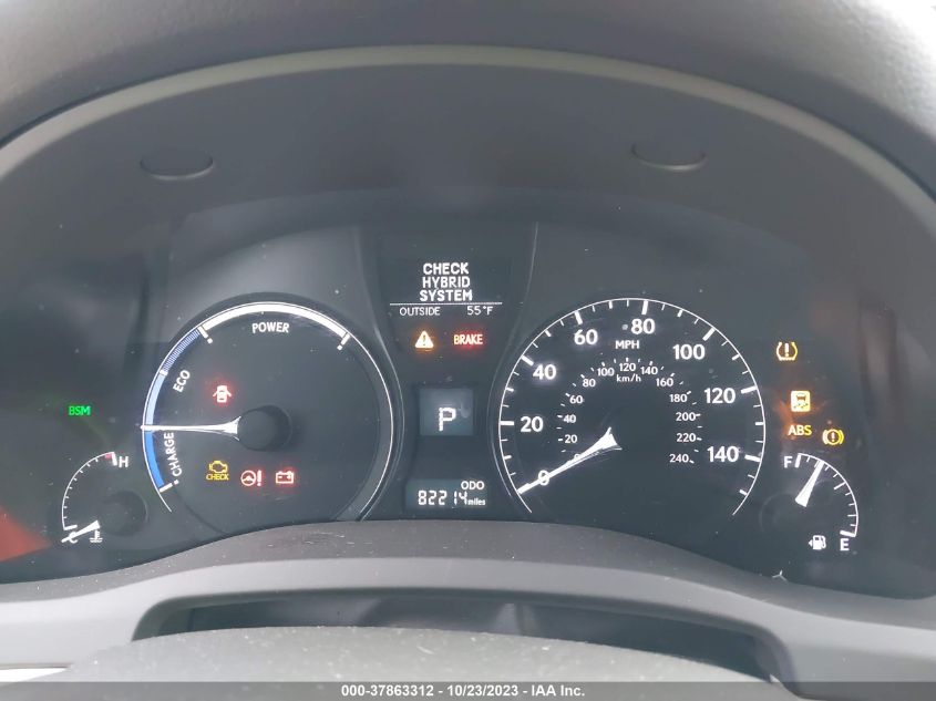 2013 LEXUS RX 450H JTJBC1BA1D2058380