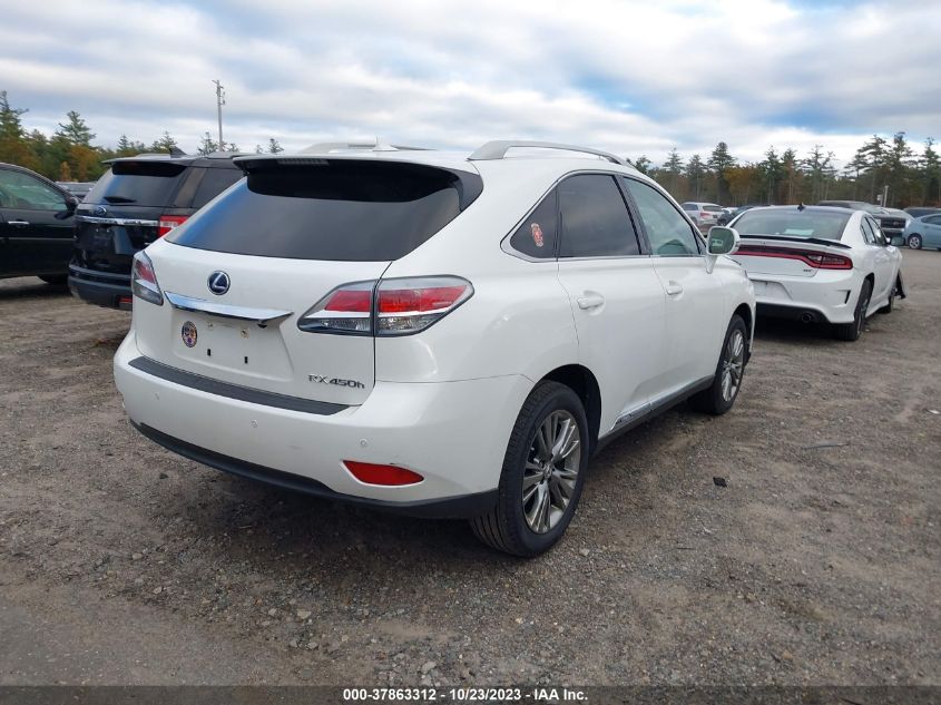 2013 LEXUS RX 450H JTJBC1BA1D2058380