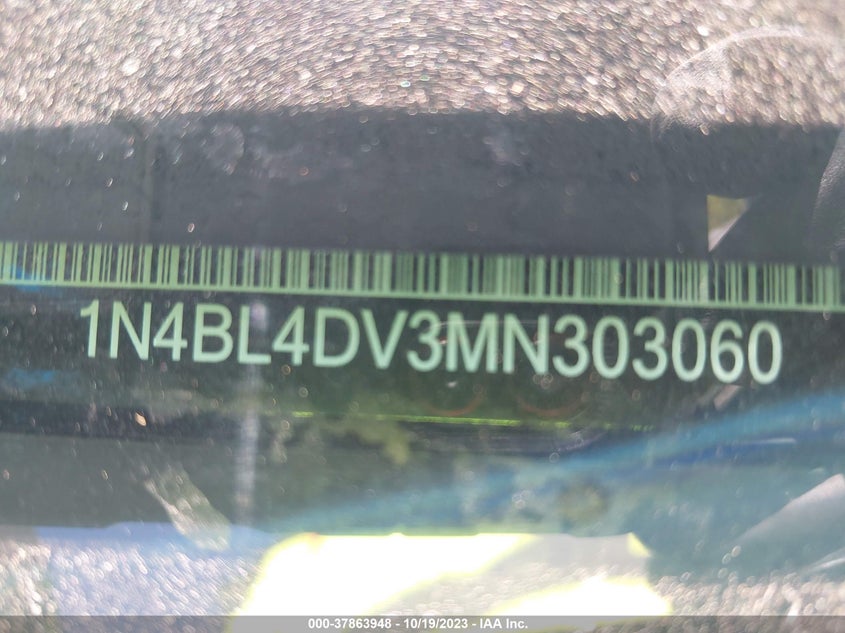 VIN 1N4BL4DV3MN303060 2021 NISSAN ALTIMA 2.5 SV