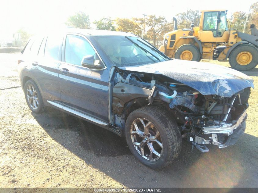 2022 BMW X3 XDRIVE30I - 5UX53DP09N9N01433