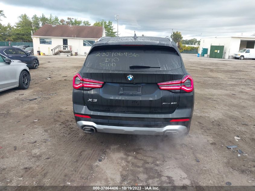 2022 BMW X3 XDRIVE30I - 5UX53DP01N9M83400