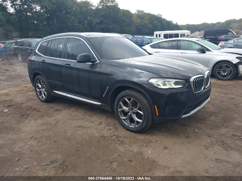 2022 BMW X3 XDRIVE30I - 5UX53DP01N9M83400