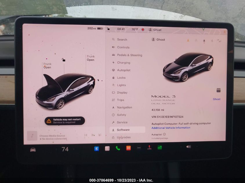 2022 TESLA MODEL 3 - 5YJ3E1EB1NF107324