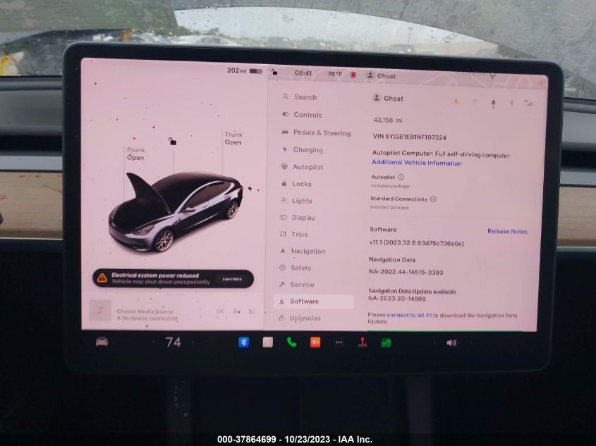 2022 TESLA MODEL 3 - 5YJ3E1EB1NF107324
