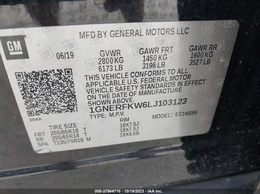 2020 CHEVROLET TRAVERSE LS - 1GNERFKW6LJ103123