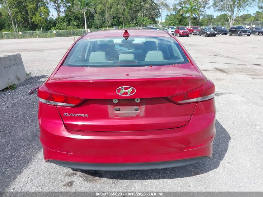 2017 HYUNDAI ELANTRA SE - KMHD84LF1HU208289