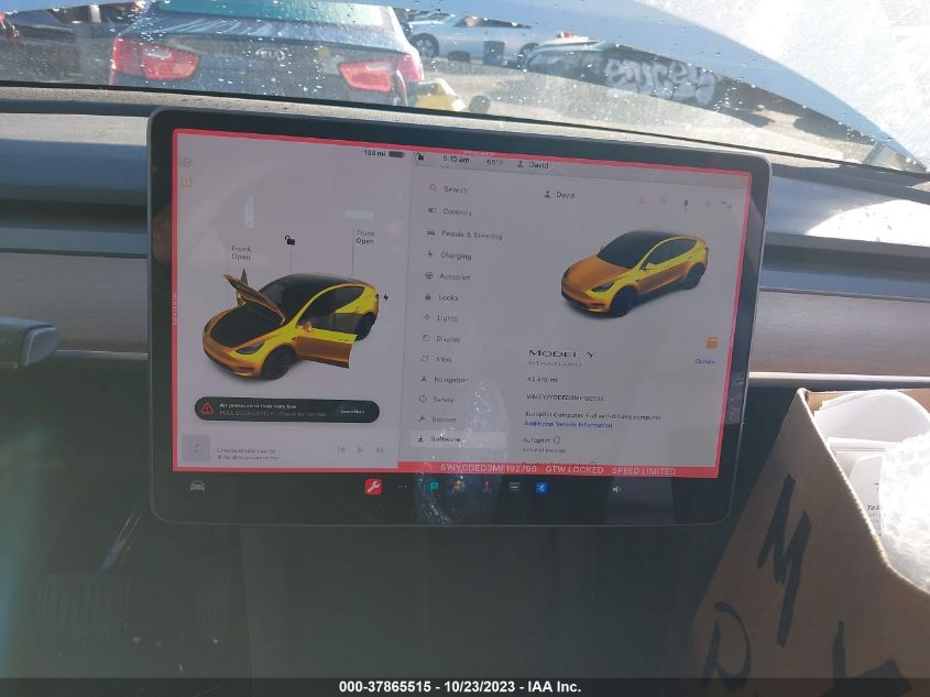 2021 TESLA MODEL Y - 5YJYGDED3MF192796