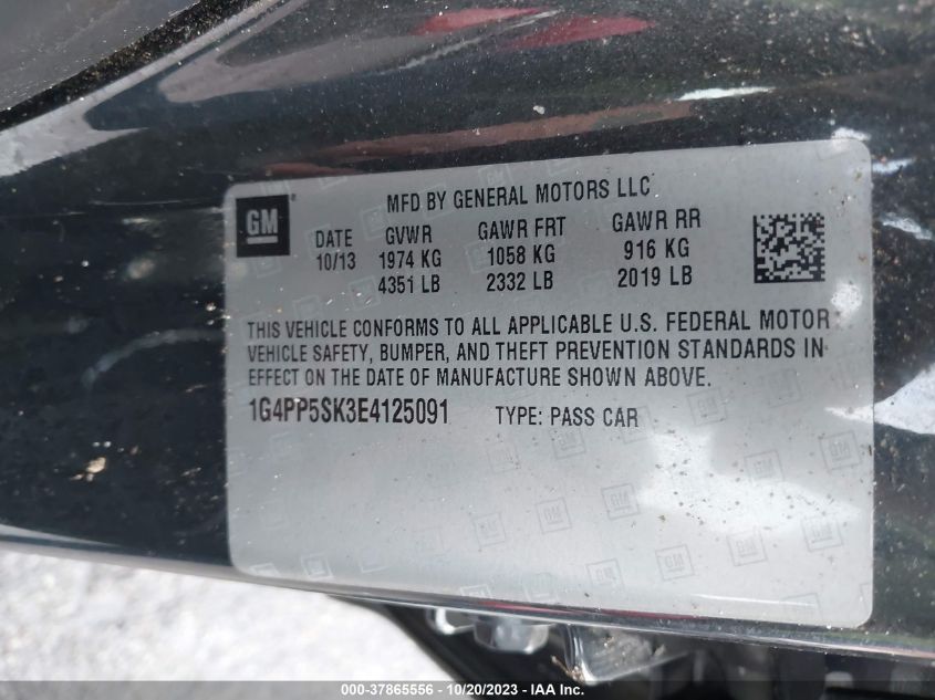 2014 BUICK VERANO - 1G4PP5SK3E4125091