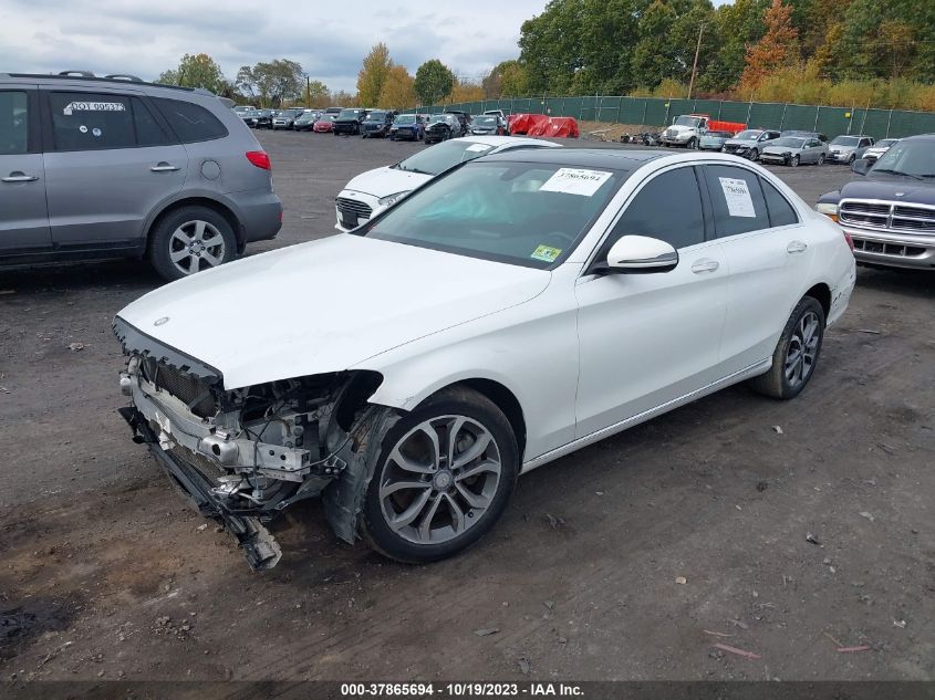 55SWF4KB7GU175791 2016 MERCEDES-BENZ C-CLASS, photo no. 2