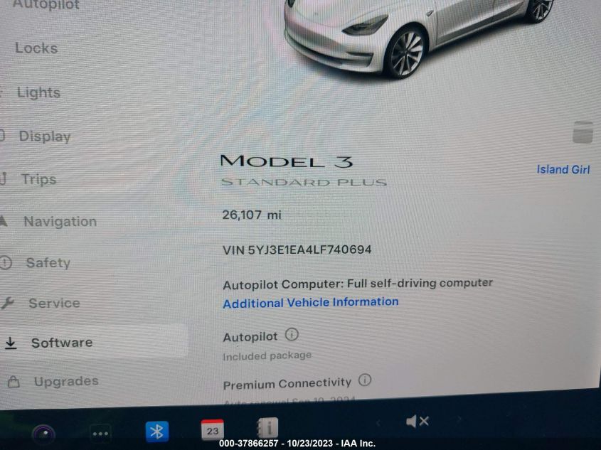 2020 TESLA MODEL 3 STANDARD RANGE PLUS - 5YJ3E1EA4LF740694