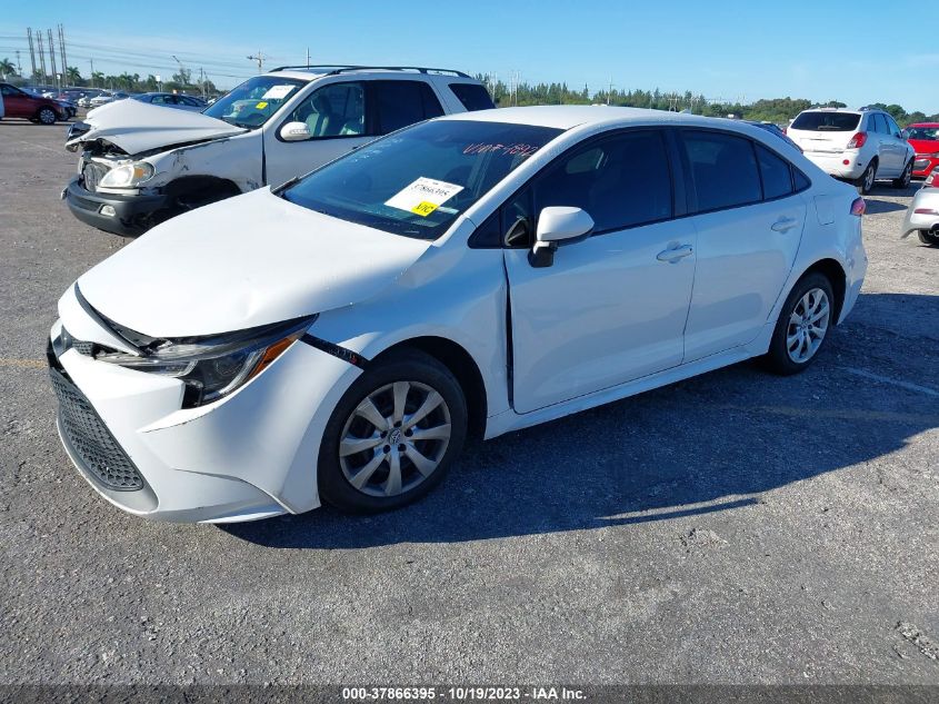 VIN 5YFEPRAE5LP084892 2020 TOYOTA COROLLA LE