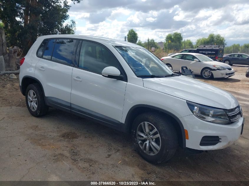 2014 VOLKSWAGEN TIGUAN S - WVGAV3AX8EW589592