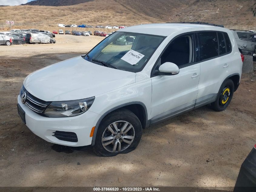 2014 VOLKSWAGEN TIGUAN S - WVGAV3AX8EW589592