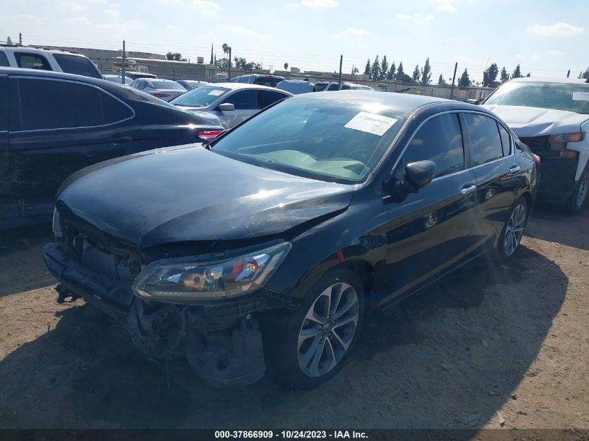 2014 HONDA ACCORD SEDAN SPORT - 1HGCR2F55EA213692